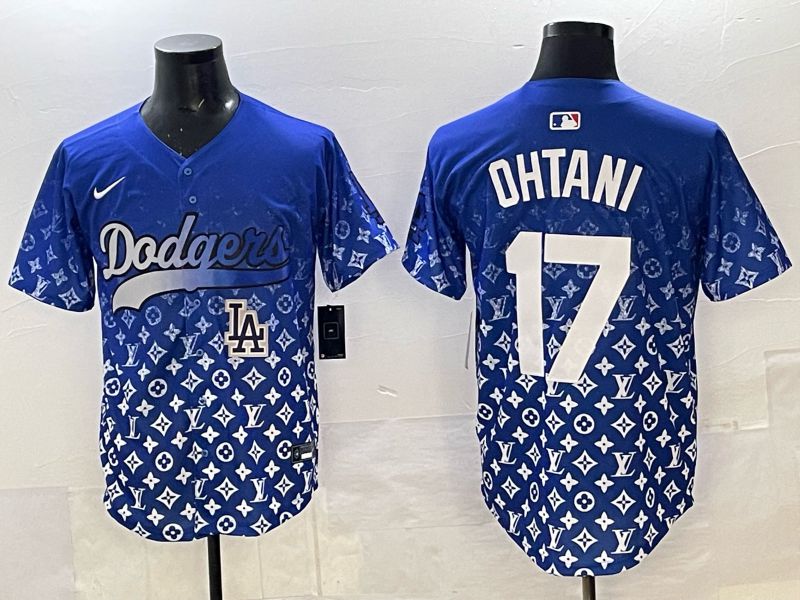 Men Los Angeles Dodgers #17 Ohtani Blue Nike 2025 MLB jersey 019->los angeles dodgers->MLB Jersey